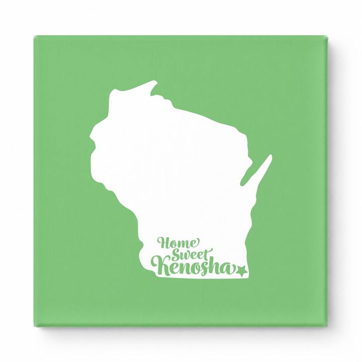 Home Sweet Kenosha — Wisconsin State Silhouette