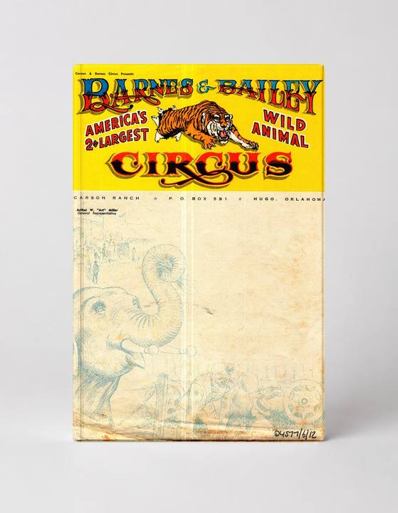 Barnes & Bailey Wild Animal Circus Vintage Lithograph Poster Canvas Wall Art
