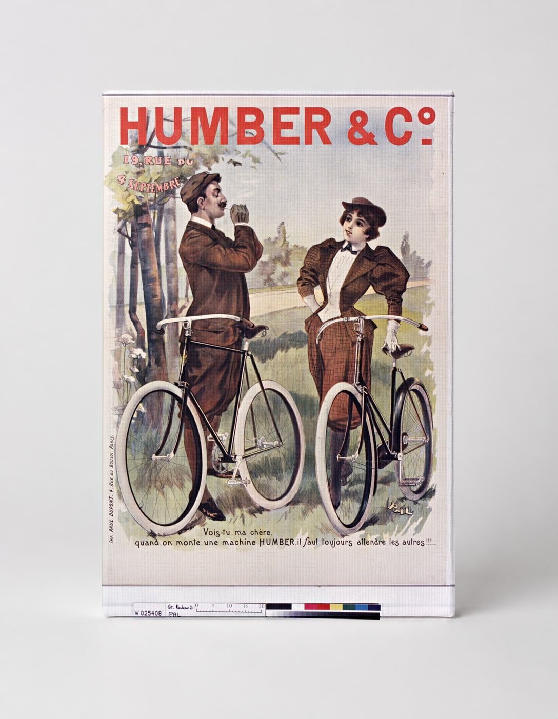 Humber & Co. Bicycles 1890s - Belle Époque Vintage Poster Wall Art