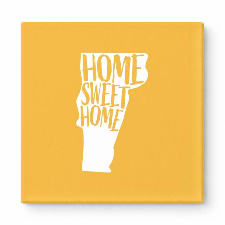 HOME SWEET HOME — Vermont State Silhouette