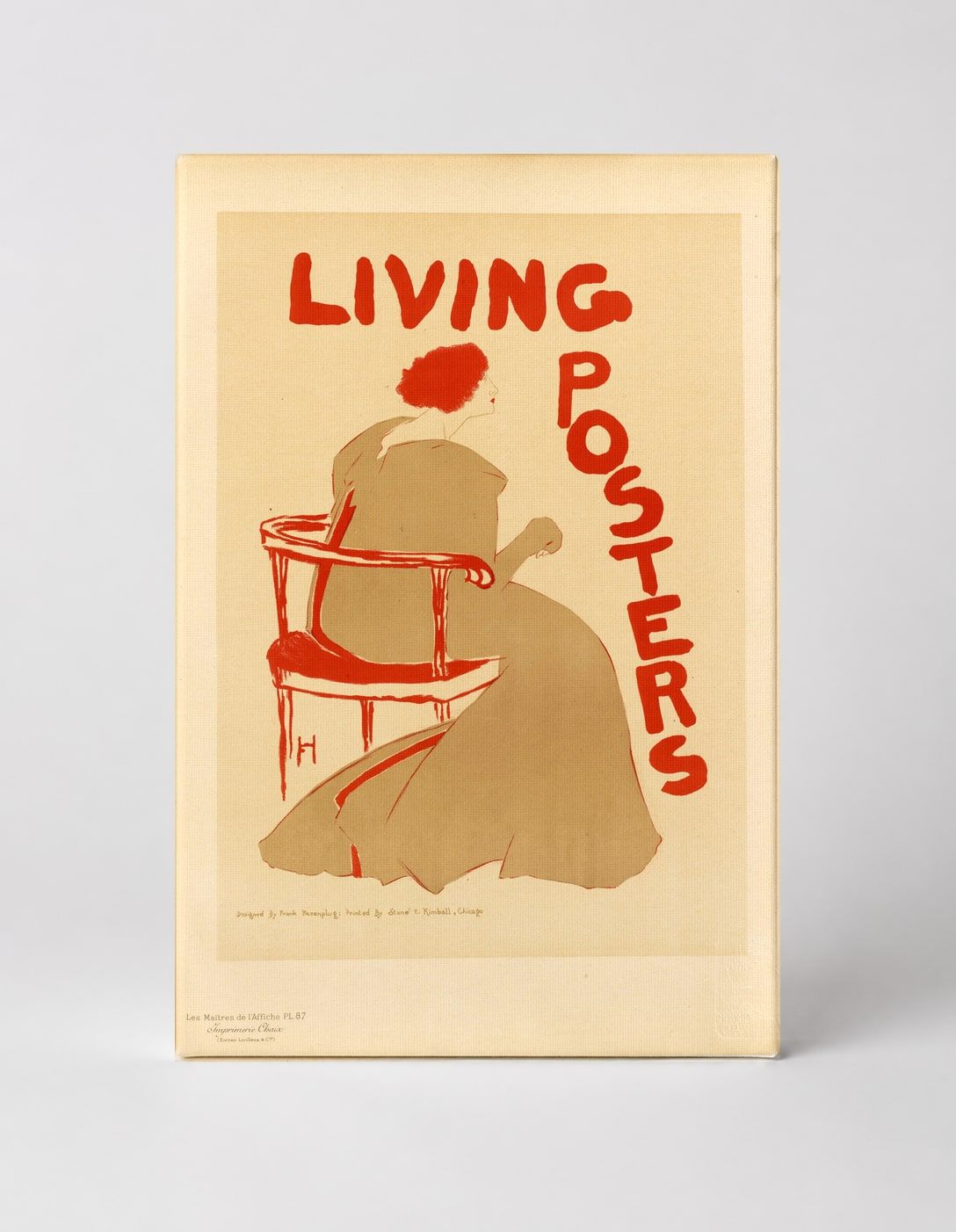 Living Posters 1890s - Art Nouveau Vintage Lithograph Canvas Wall Art