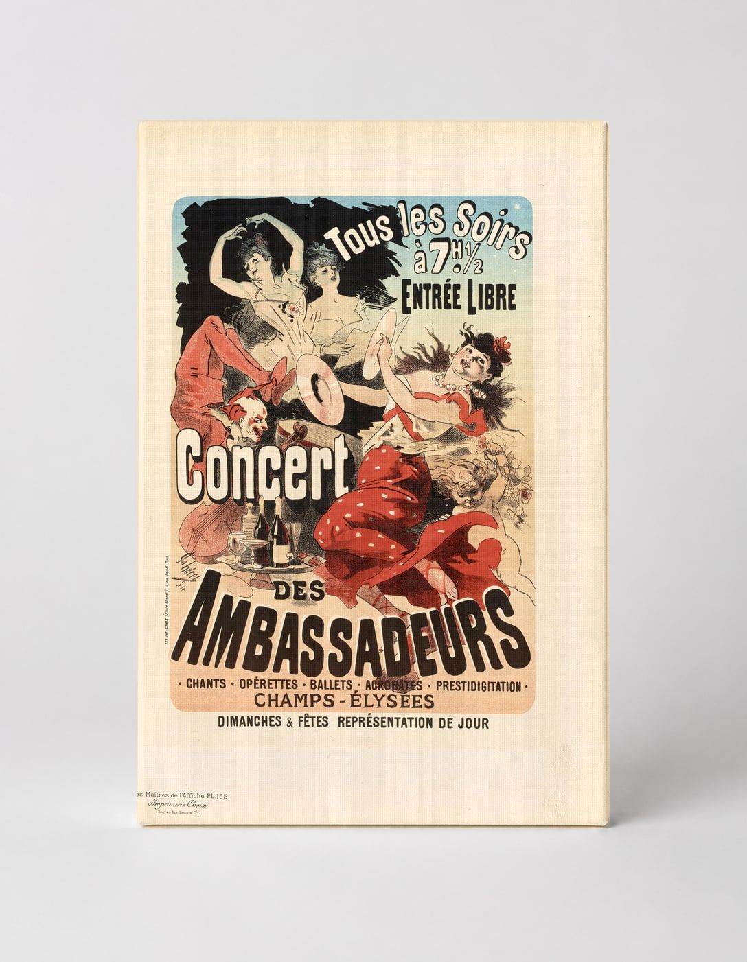 Concert des Ambassadeurs Champs-Élysées - Belle Époque Vintage Poster Wall Art