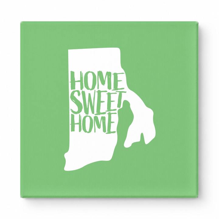 HOME SWEET HOME — Rhode Island State Silhouette