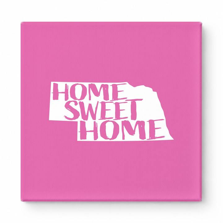 HOME SWEET HOME — Nebraska State Silhouette