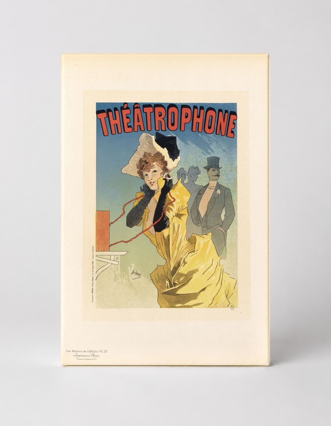 Théâtrophone 1896 - Belle Époque Vintage Poster Canvas Wall Art