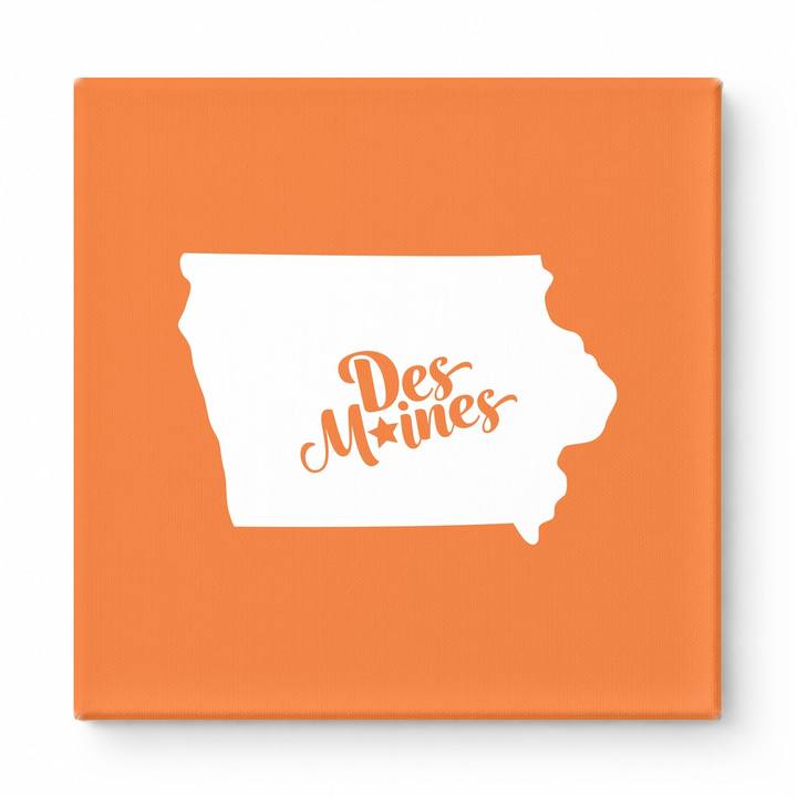 Home Sweet Des Moines — Iowa State Silhouette