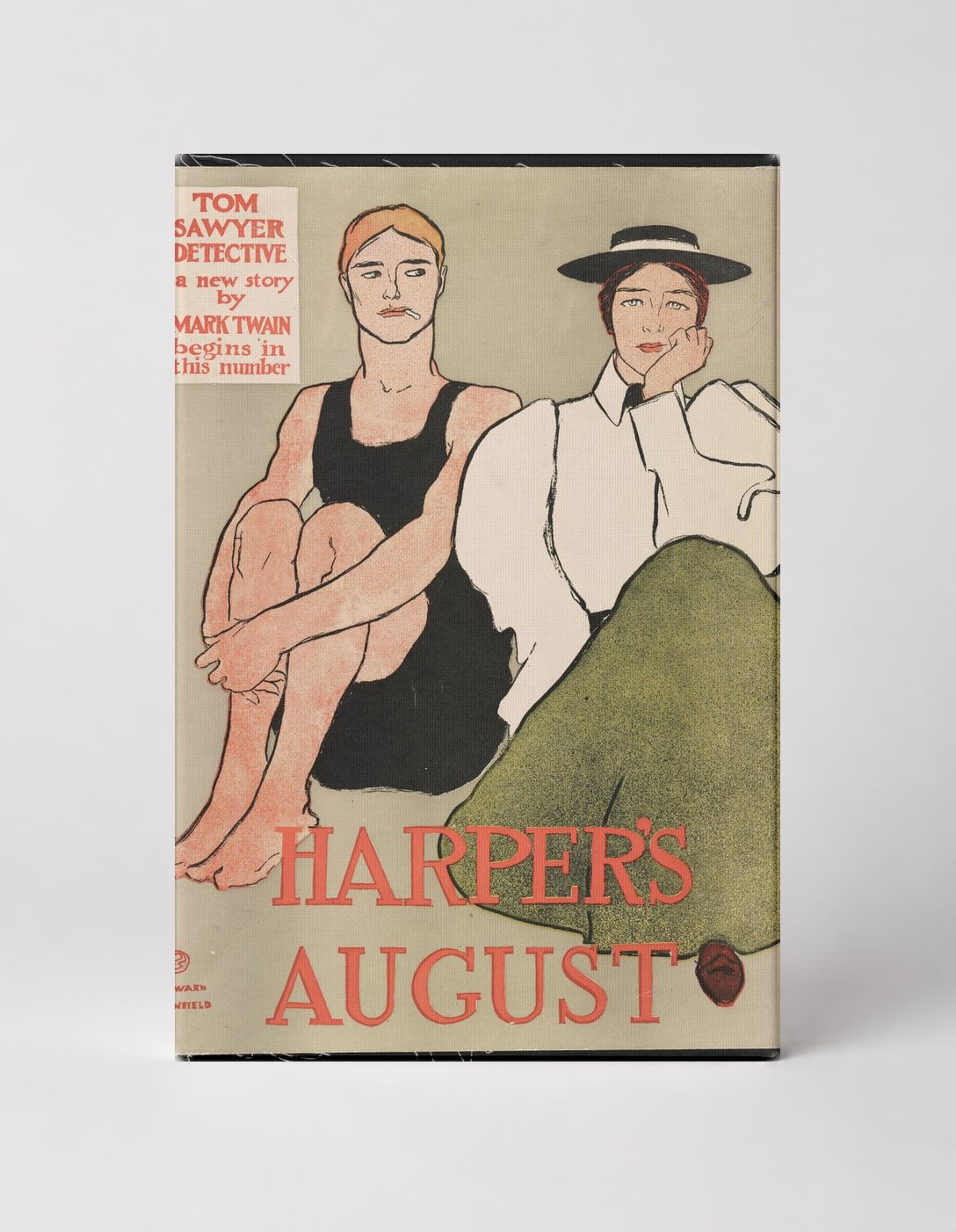 Harper's August 1896 - Vintage Magazine Cover Poster Wall Art