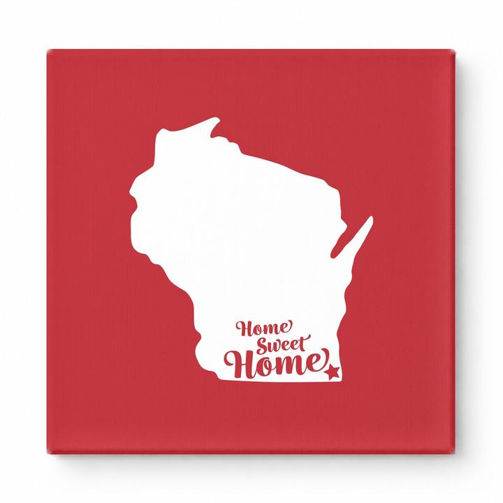 Home Sweet Milwaukee — Wisconsin State Silhouette