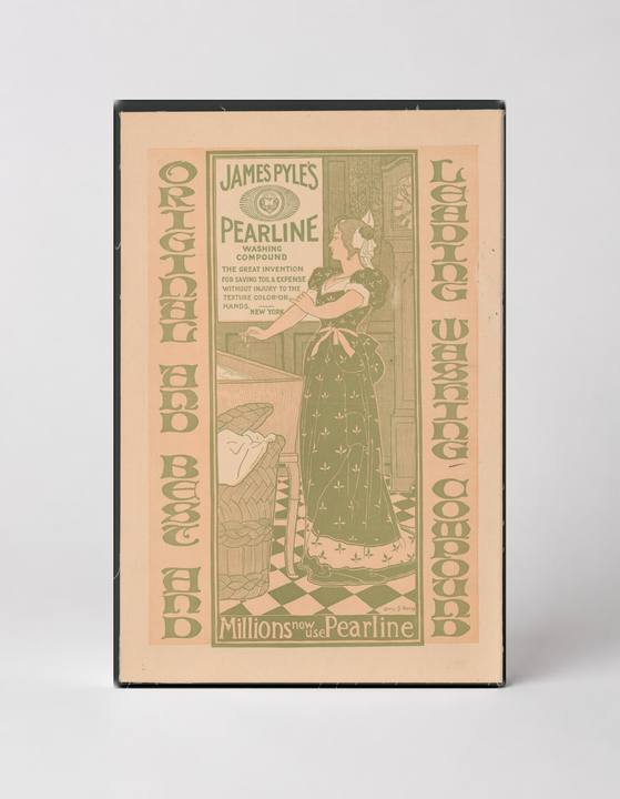 James Pyle's Pearline Washing Compound 1890s Vintage Advertising Poster Canvas Wall Art