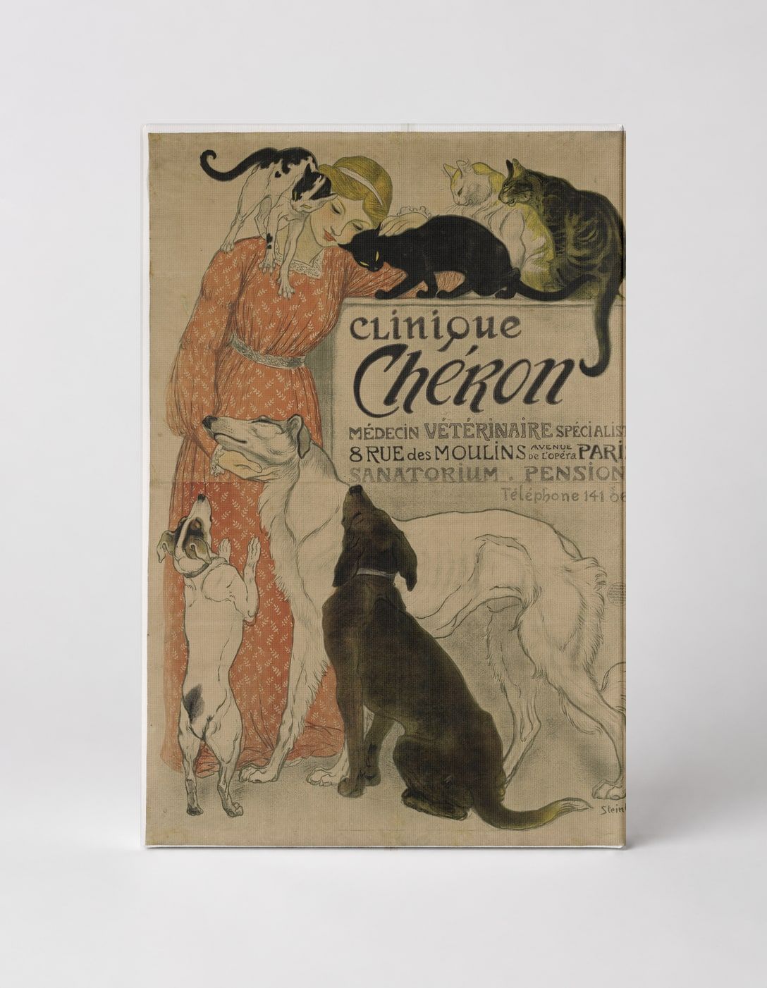 Clinique Chéron 1905 - Belle Époque Veterinary Vintage Poster Wall Art