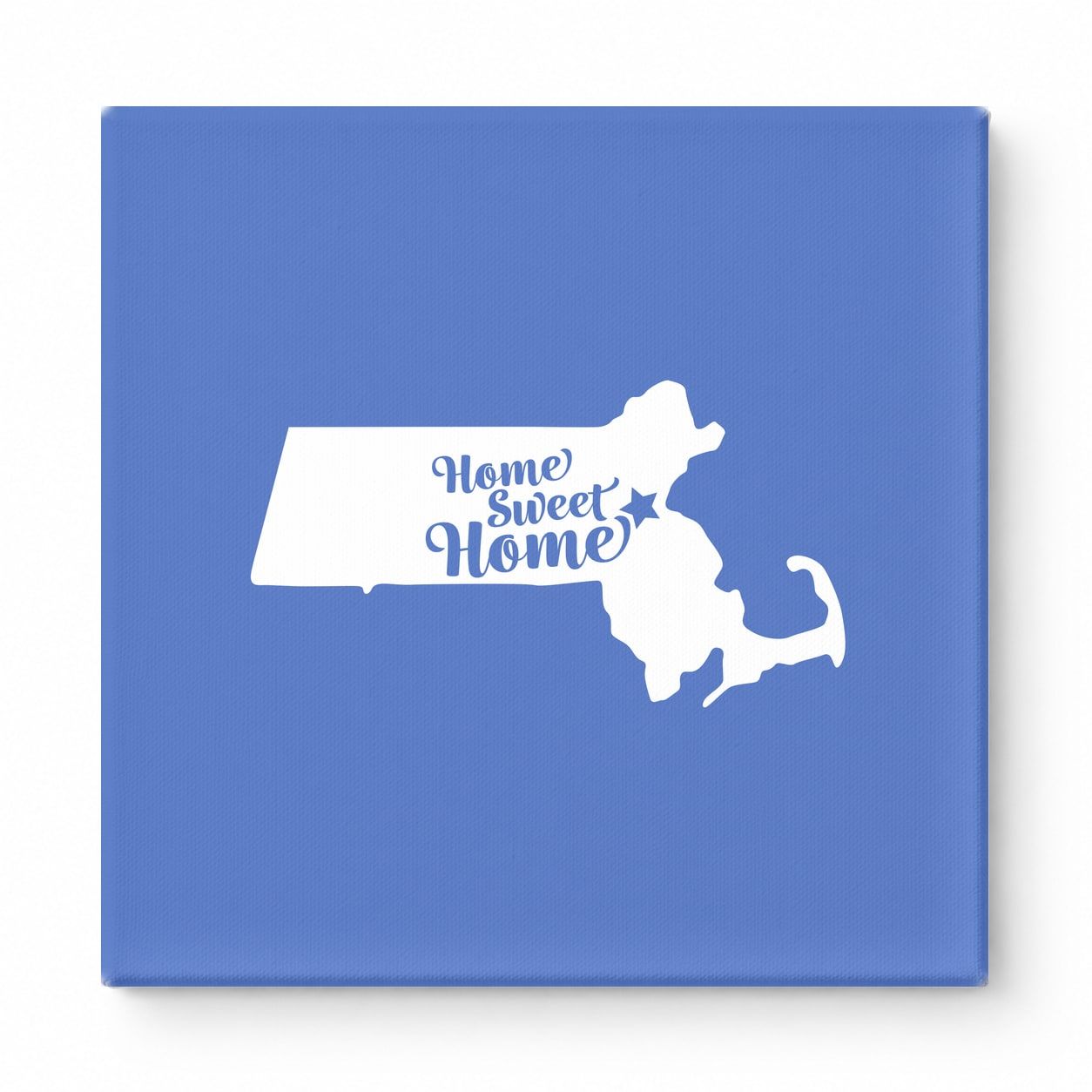 Home Sweet Home — Massachusetts State Silhouette