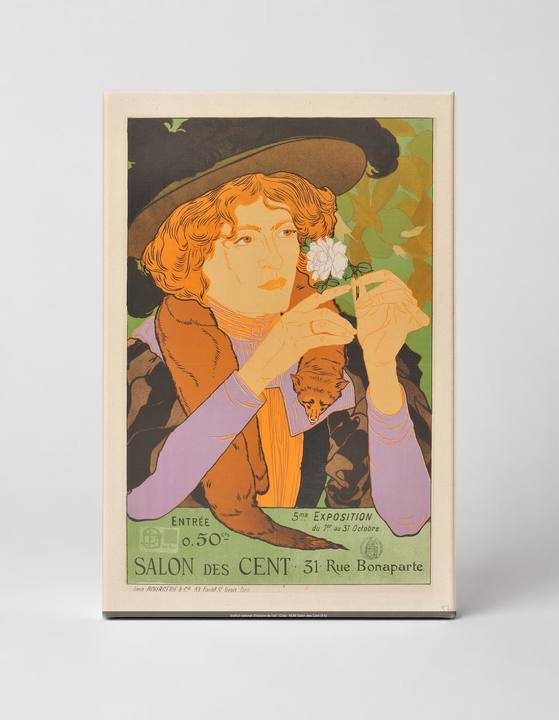 Salon des Cent 1896 - Art Nouveau Vintage Poster Canvas Wall Art