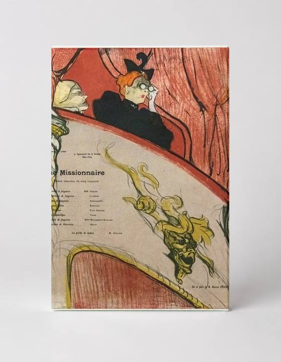 Le Missionnaire 1890s - Belle Époque French Theatre Vintage Poster Wall Art