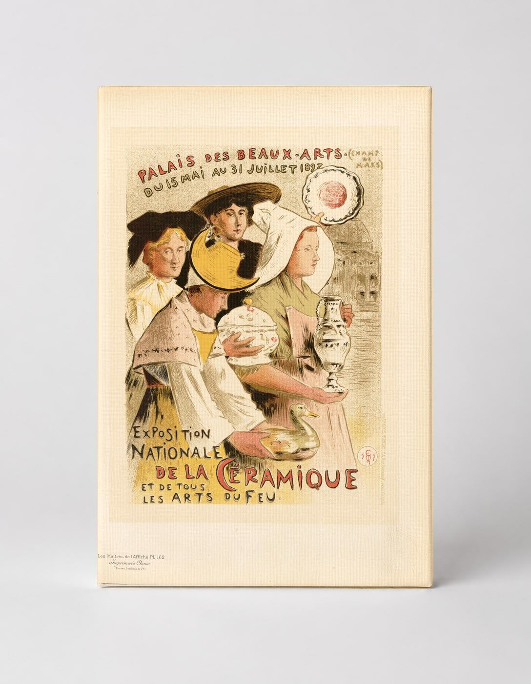 Exposition Nationale de la Céramique 1897 - Belle Époque Vintage Poster Wall Art