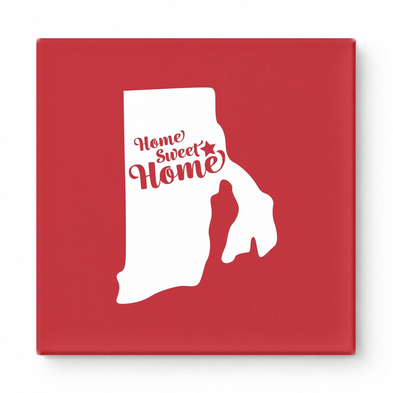 Home Sweet Home — Rhode Island State Silhouette