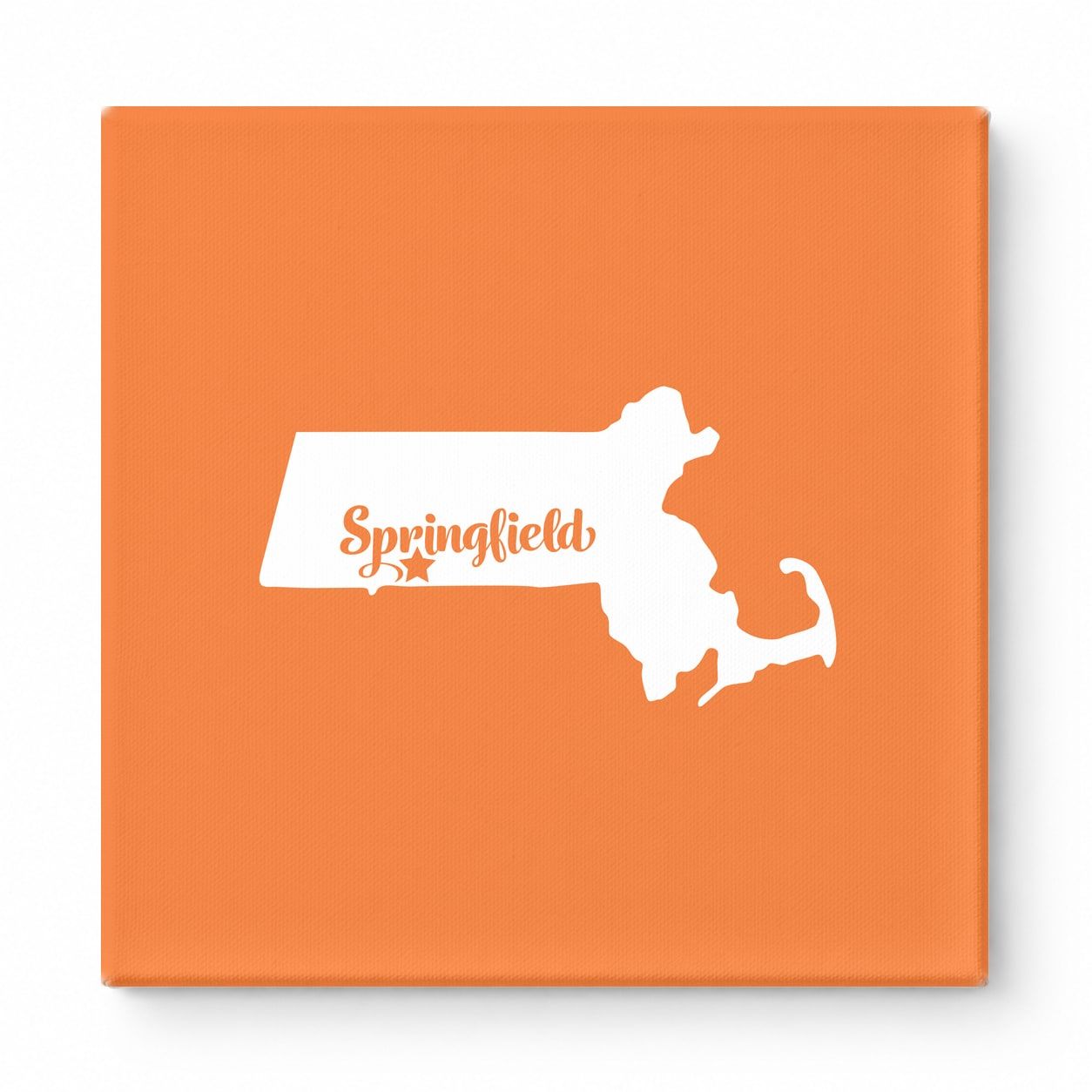 Home Sweet Springfield — Massachusetts State Silhouette