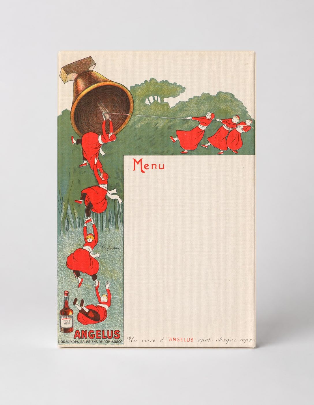 Angelus Liqueur Vintage Menu Card Poster - Belle Époque French Wall Art