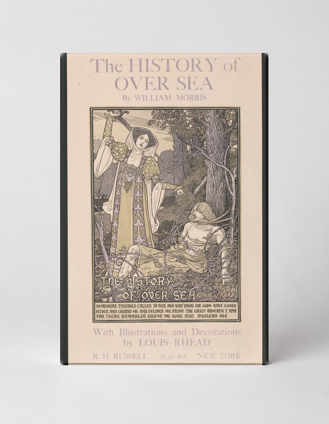 The History of Over Sea 1895 – Victorian Fantasy Book Art Vintage Poster