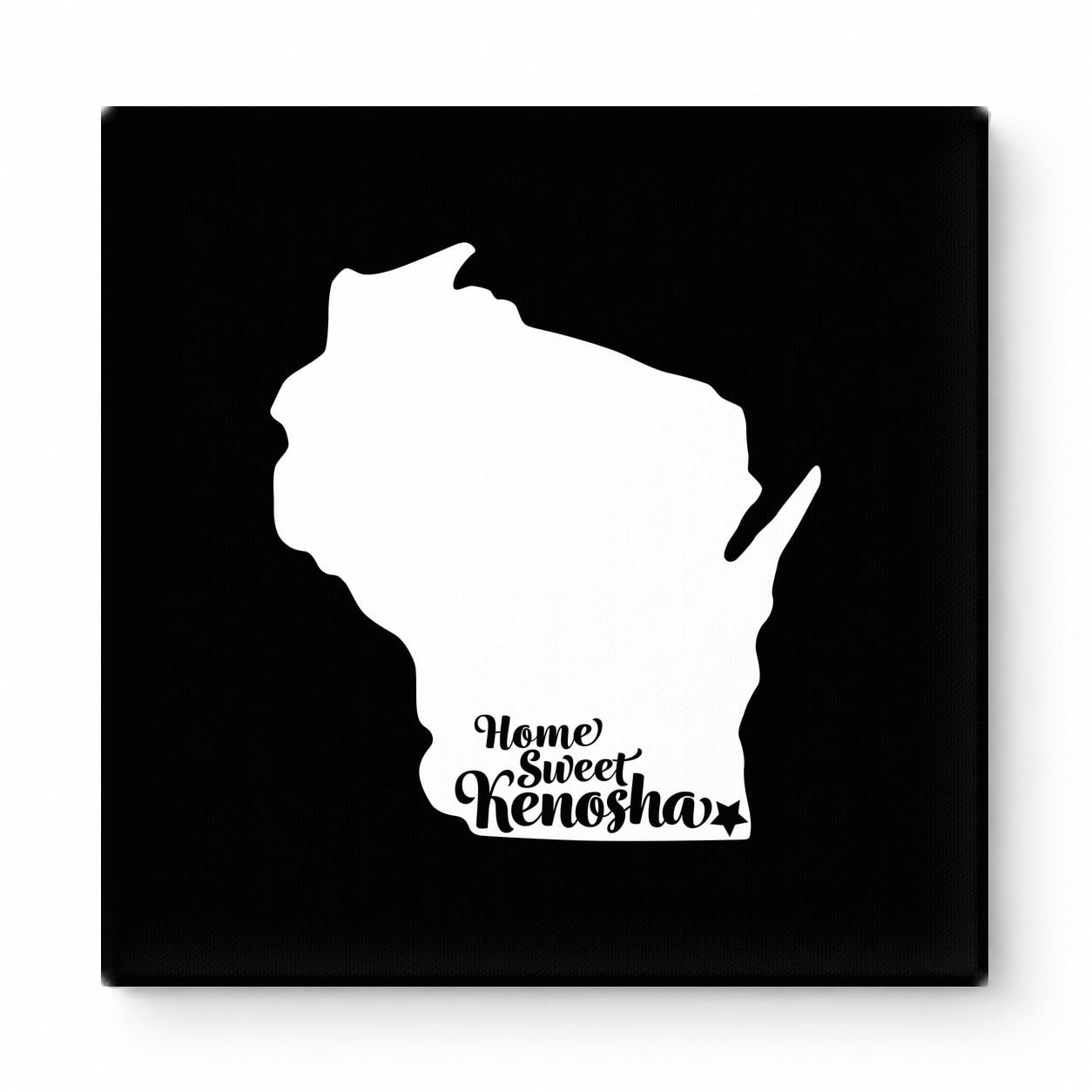 Home Sweet Nonosha — Wisconsin State Silhouette