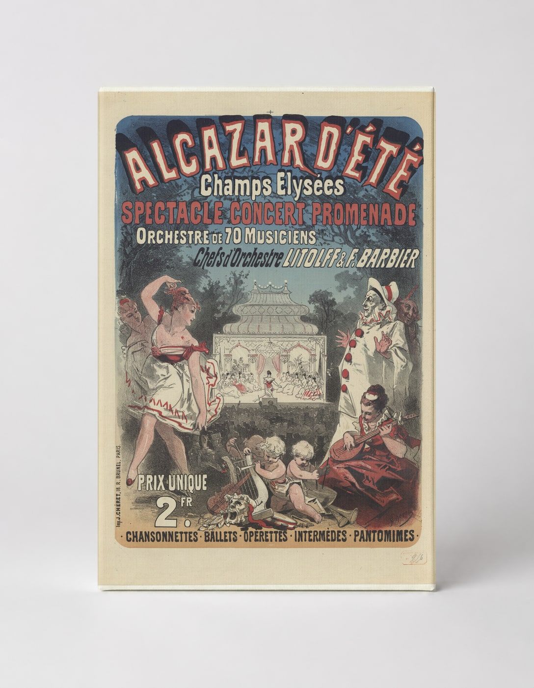 Alcazar d'Été Champs Elysées 1890s - Belle Époque Vintage Poster Wall Art
