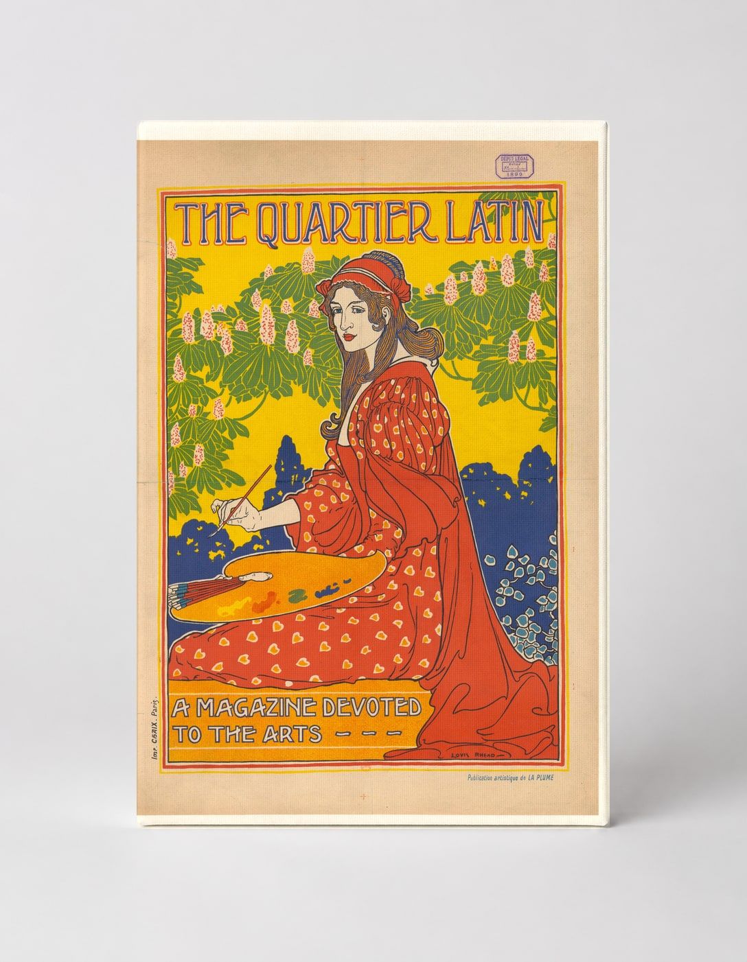 The Quartier Latin Magazine 1896 - Art Nouveau Vintage Poster Wall Art