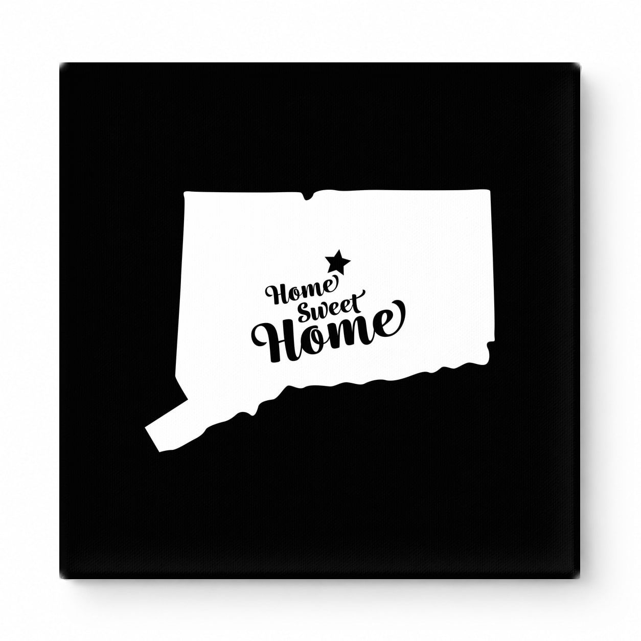 Home Sweet Hartford — Connecticut State Silhouette
