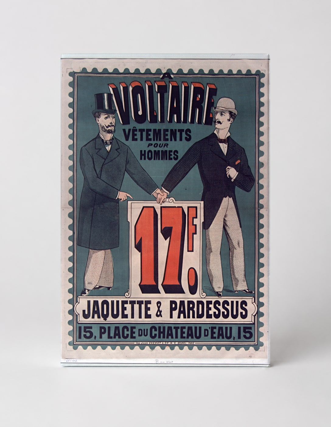 A Voltaire Vêtements Pour Hommes 1890s - Belle Époque Vintage Poster Wall Art