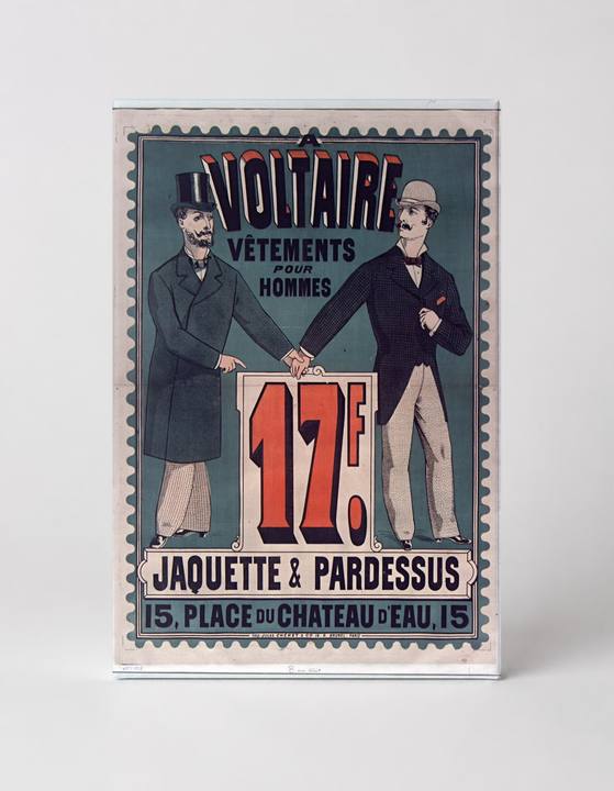 A Voltaire Vêtements Pour Hommes 1890s - Belle Époque Vintage Poster Wall Art