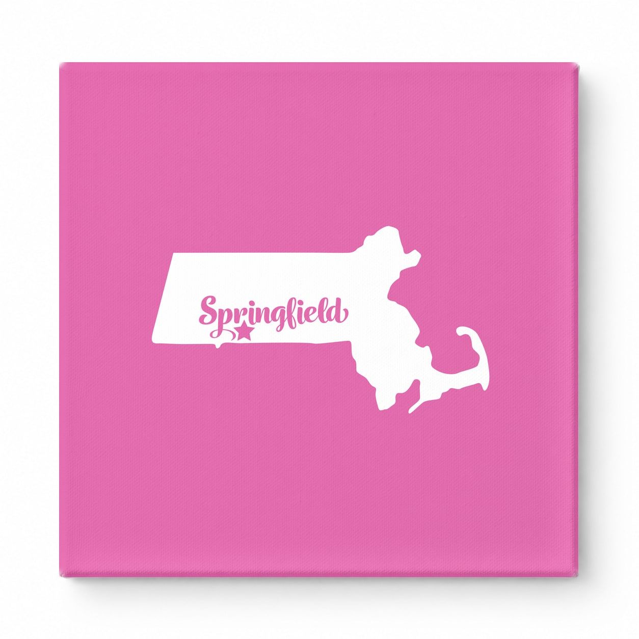Home Sweet Springfield — Massachusetts State Silhouette