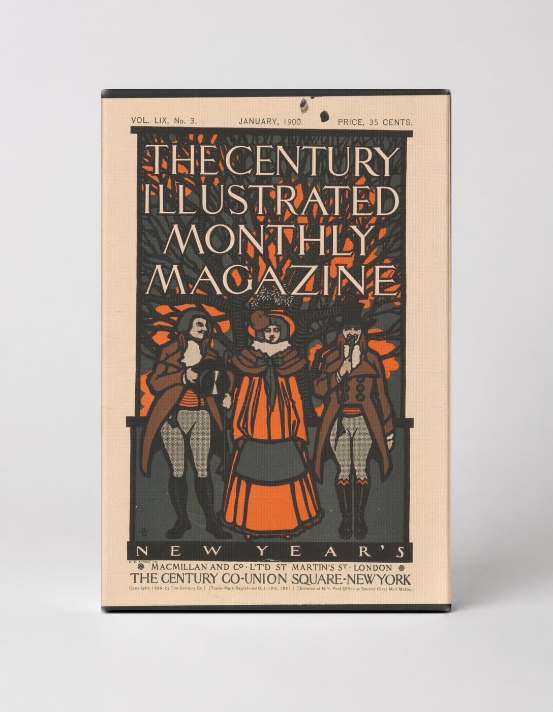 The Century Illustrated Monthly Magazine January 1900 - Vintage Lithograph Poster Wall Art