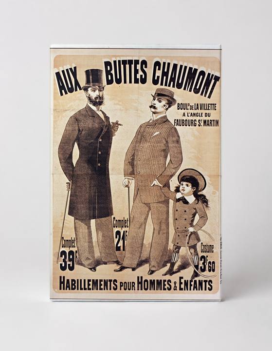 Aux Buttes Chaumont 1880s French Fashion Poster - Belle Époque Vintage Wall Art