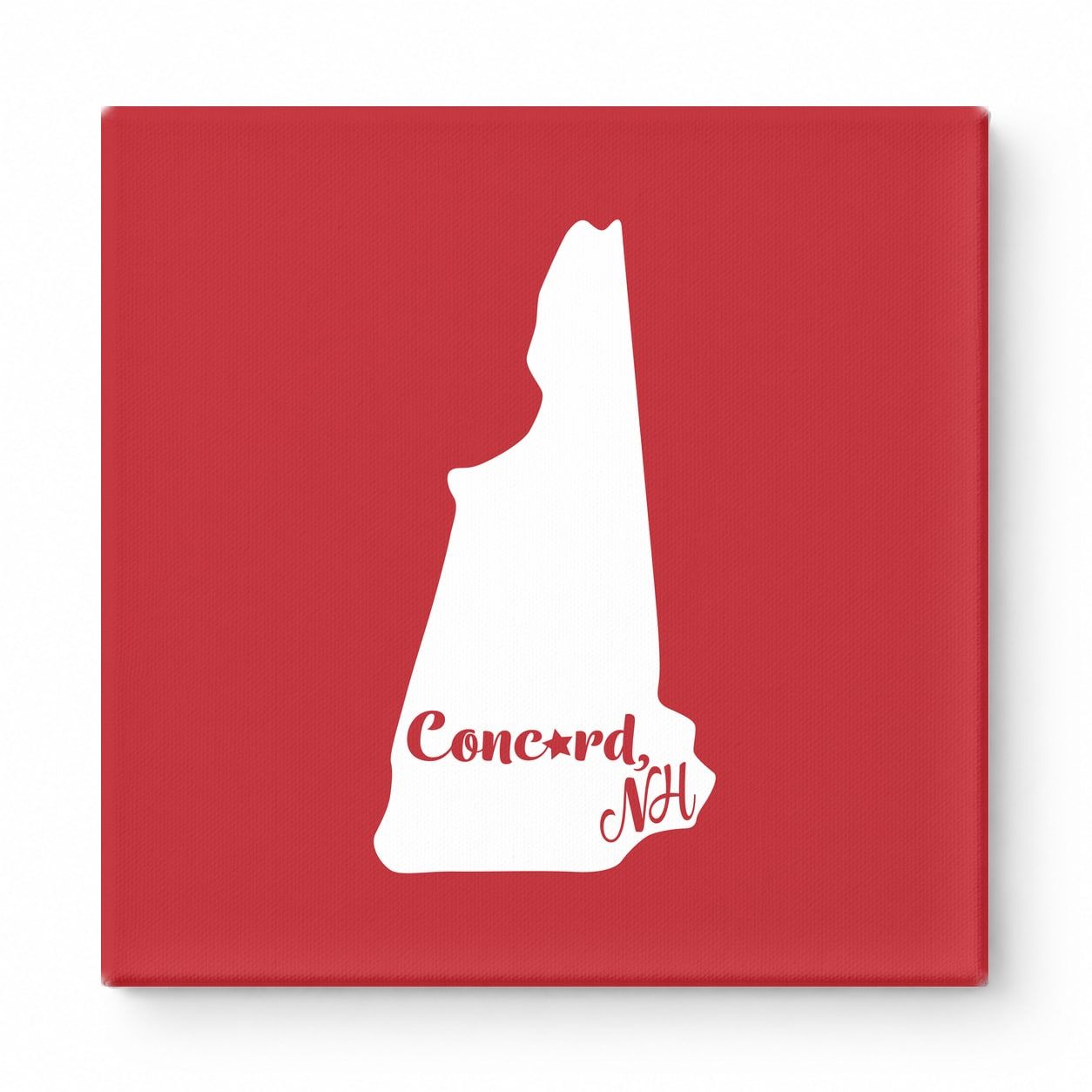 Home Sweet Concord — New Hampshire State Silhouette