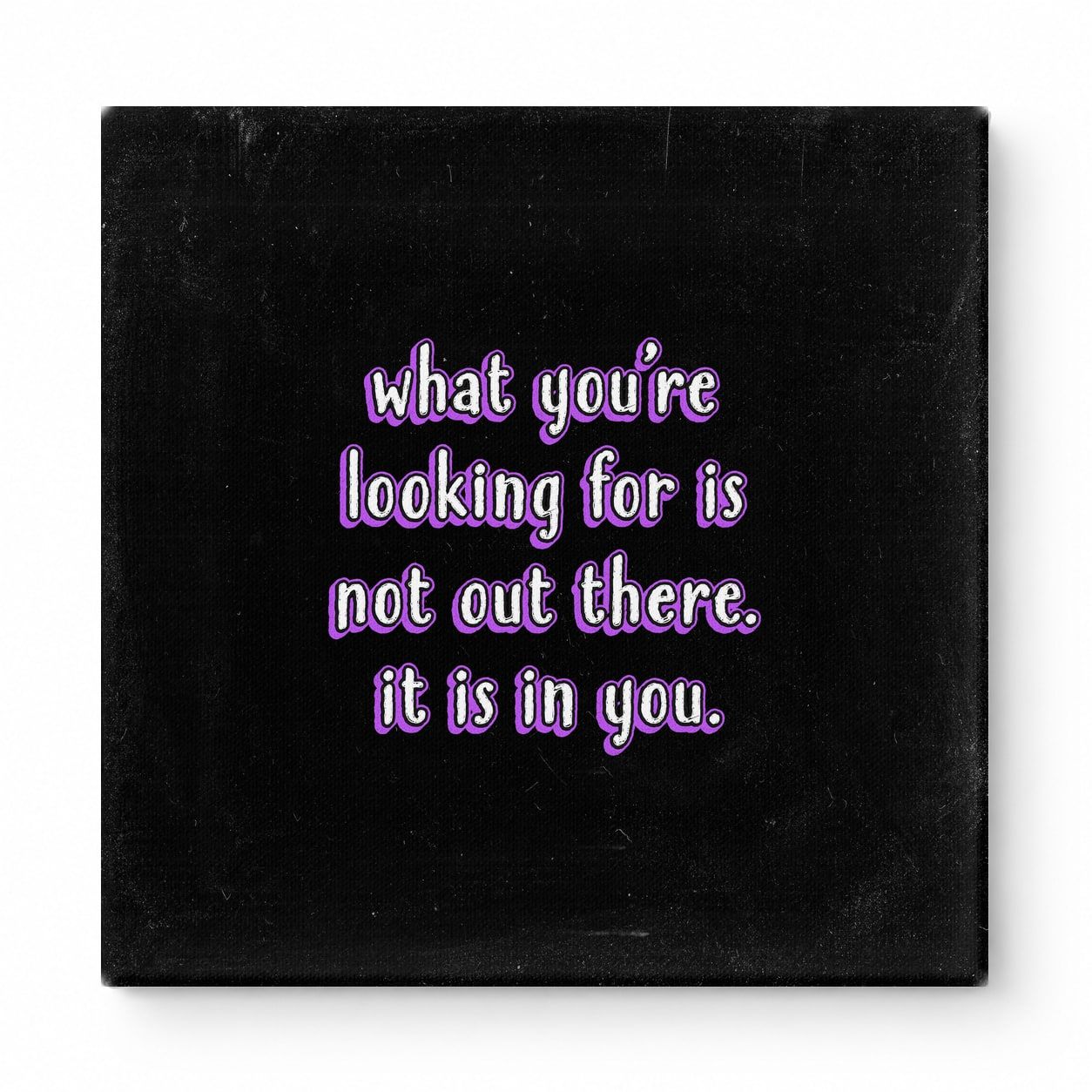 What You're Looking for Is Not Out There. It Is in You — Geometric Faceted Crystal