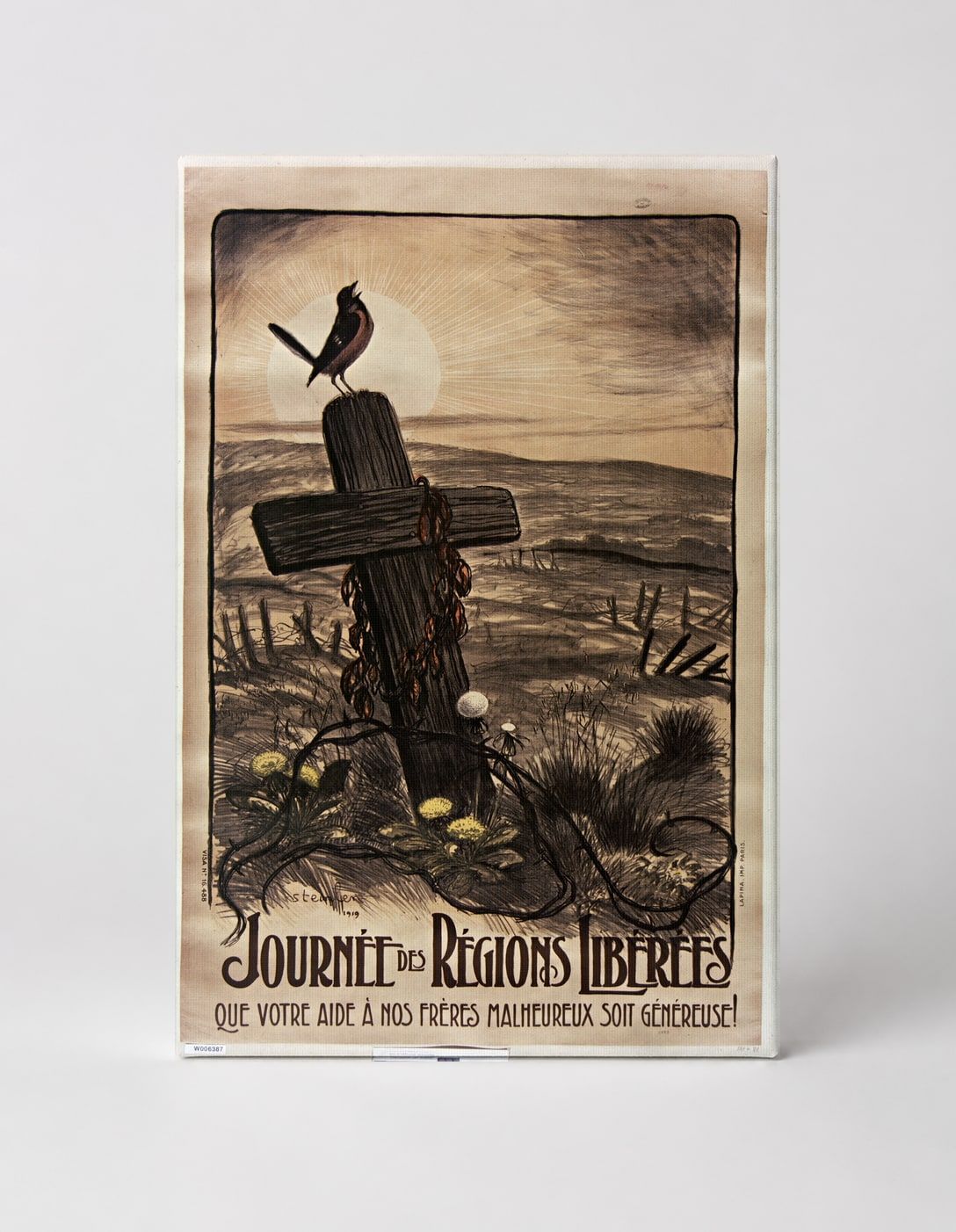 Journée des Régions Libérées 1917 - WWI French Vintage Poster Wall Art