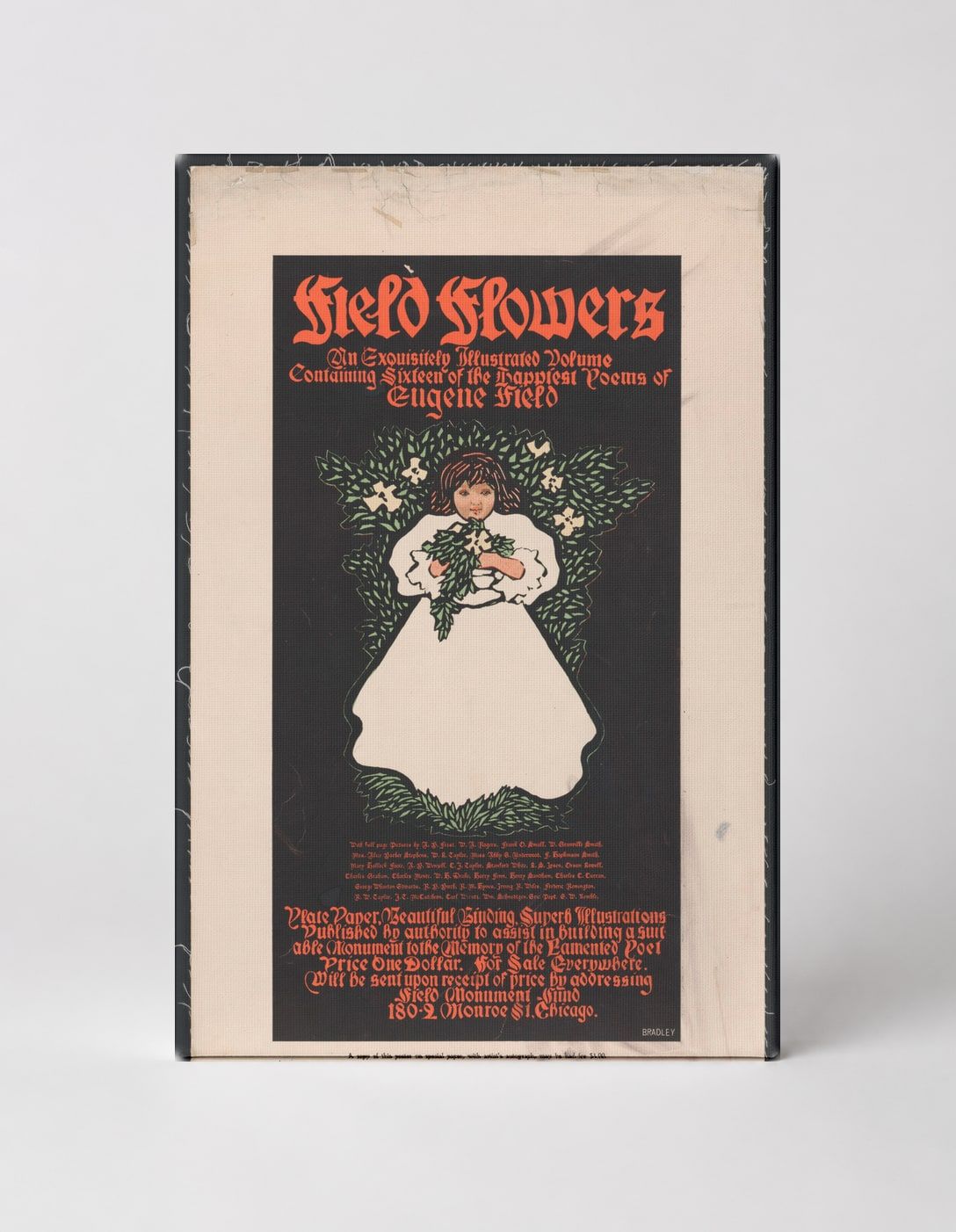 Field Flowers 1896 - Victorian Poetry Book Vintage Poster Wall Art