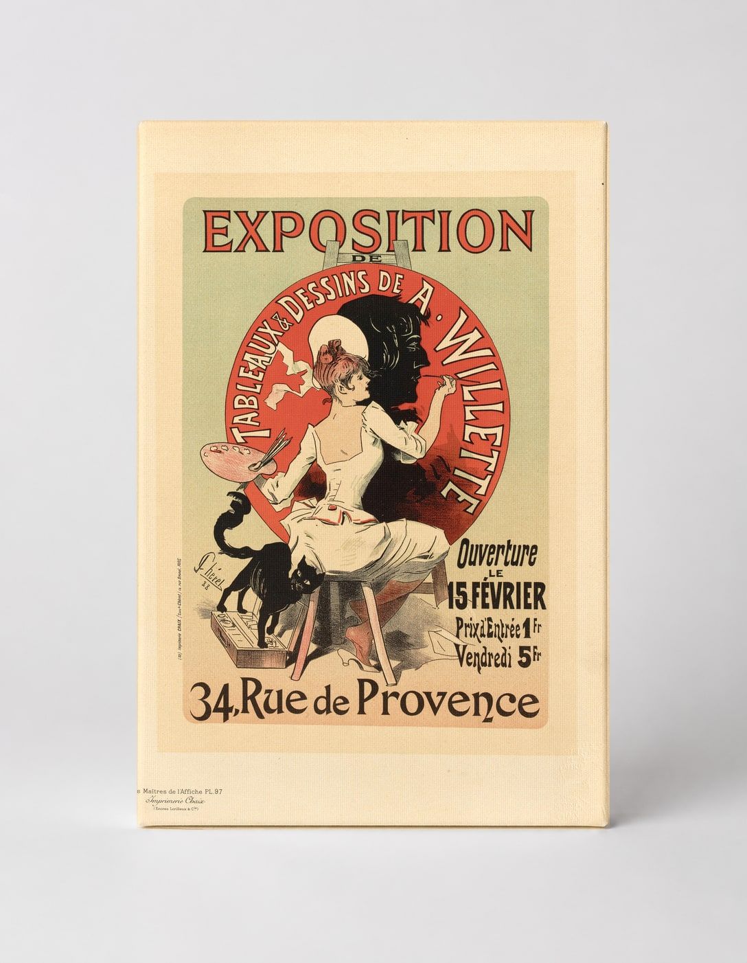 Exposition Willette 1888 - Belle Époque Vintage French Poster Wall Art