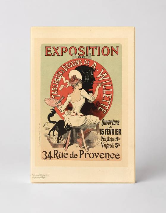 Exposition Willette 1888 - Belle Époque Vintage French Poster Wall Art