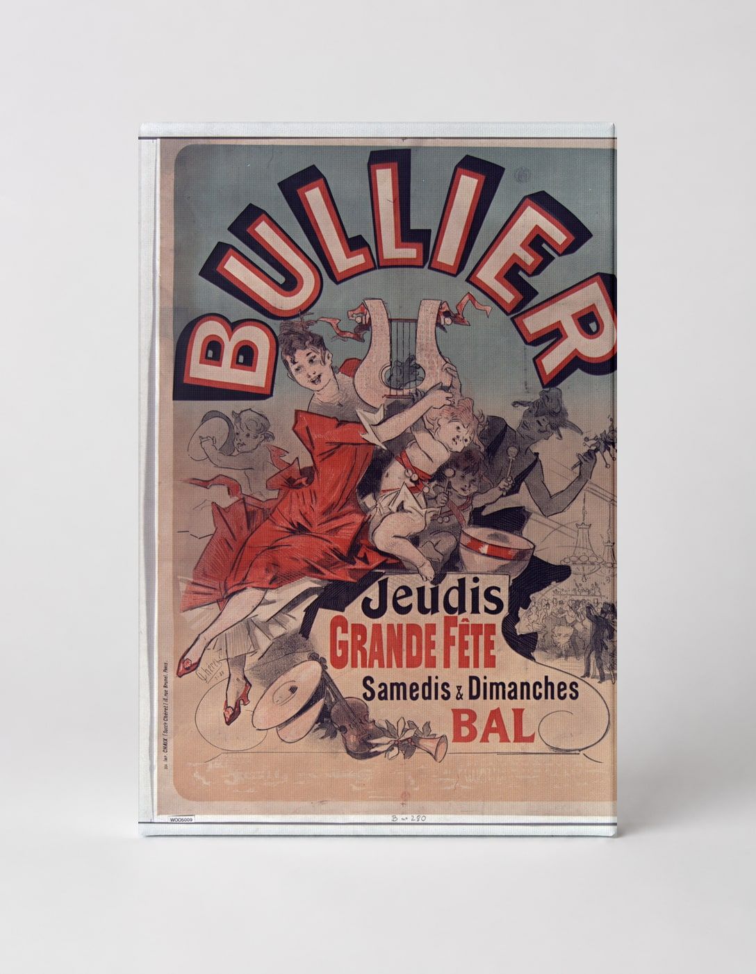 Bullier Grande Fête 1890s - Belle Époque French Dance Hall Vintage Poster Wall Art
