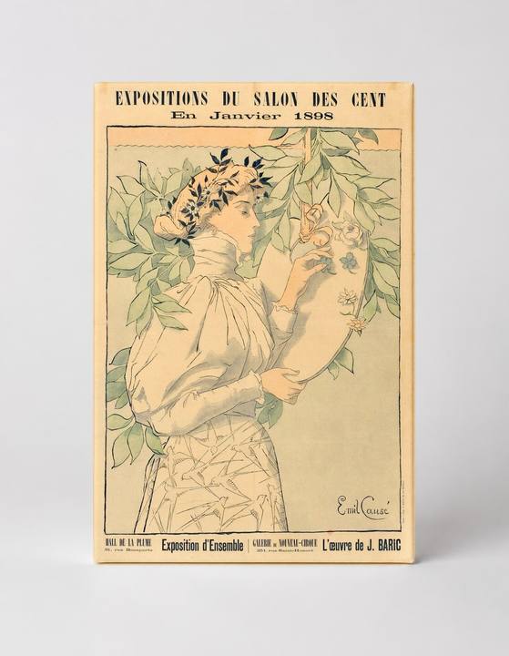 Expositions du Salon des Cent 1898 - Art Nouveau Vintage Poster Wall Art