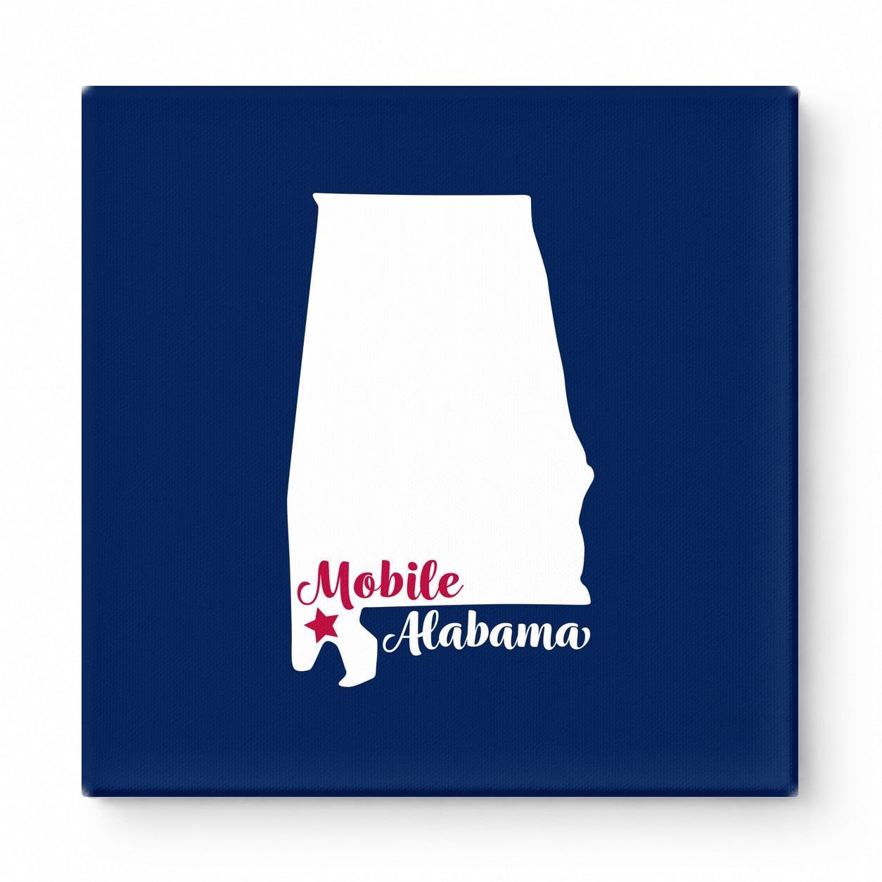 Home Sweet Mobile — Alabama State Silhouette