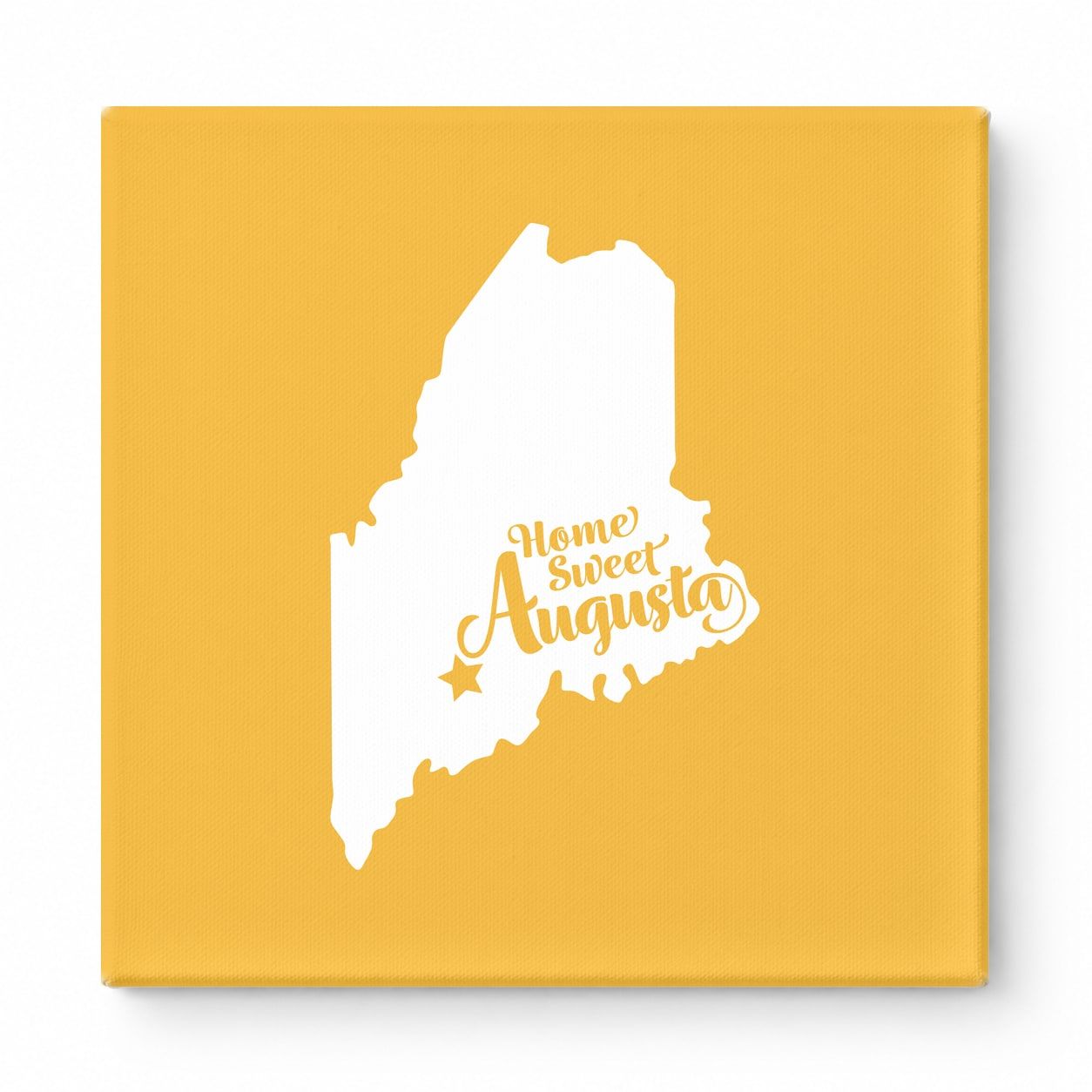 Home Sweet Augusta — Maine State Silhouette