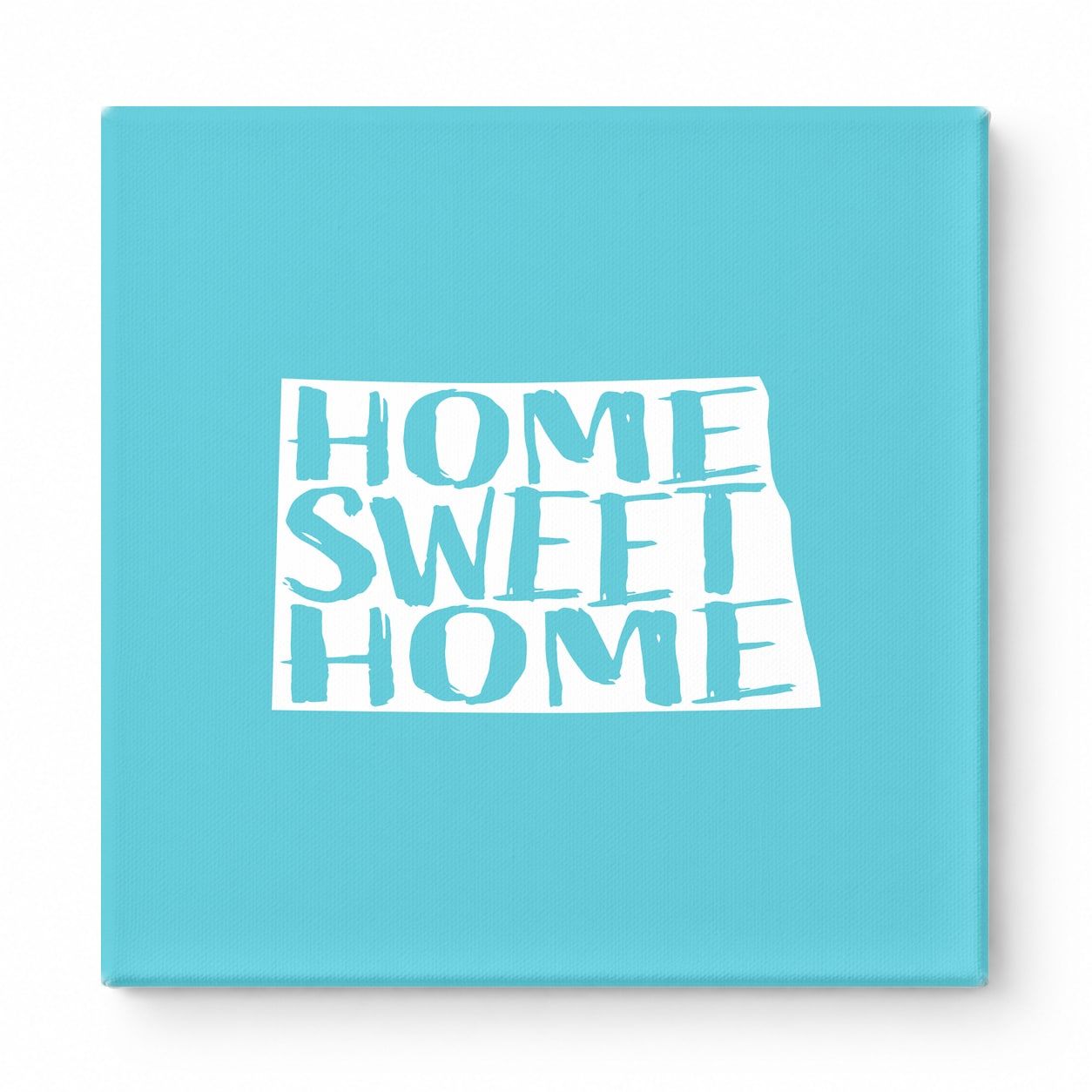 Home Sweet Home North Dakota — North Dakota State Silhouette
