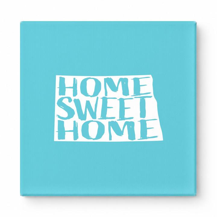 Home Sweet Home North Dakota — North Dakota State Silhouette