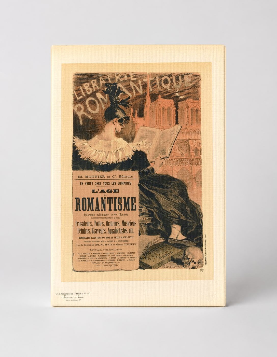 L'Age du Romantisme 1890s Librairie Romantique Vintage Poster Wall Art