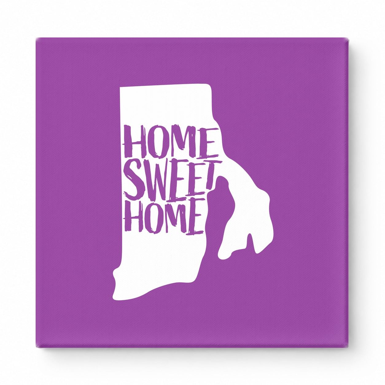 HOME SWEET HOME — Rhode Island State Silhouette