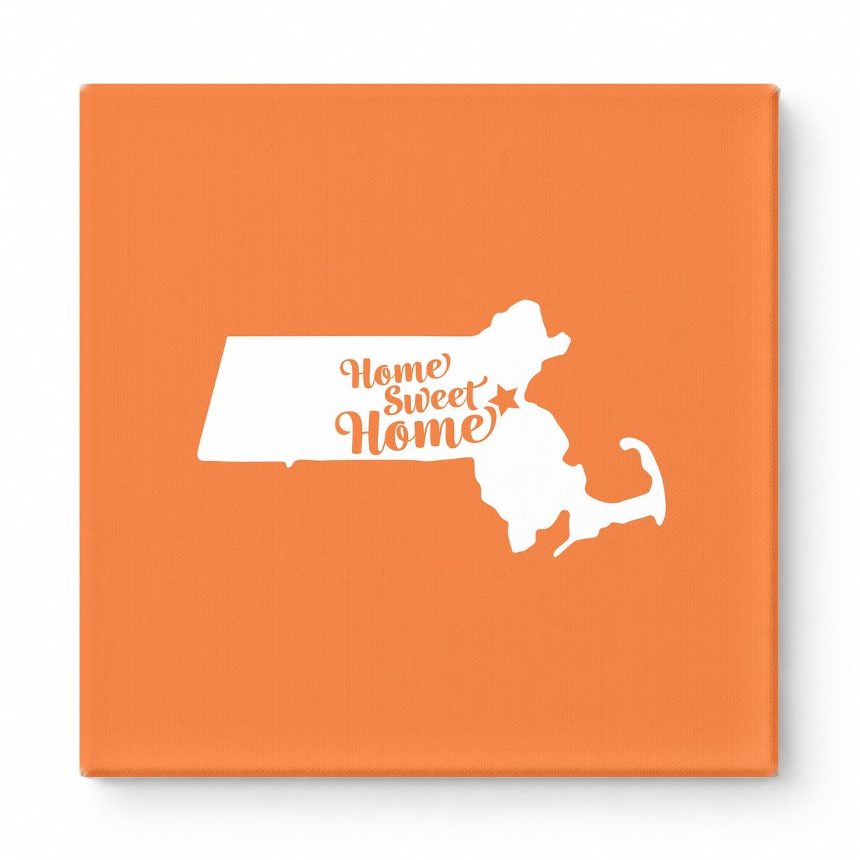 Home Sweet Home — Massachusetts State Silhouette