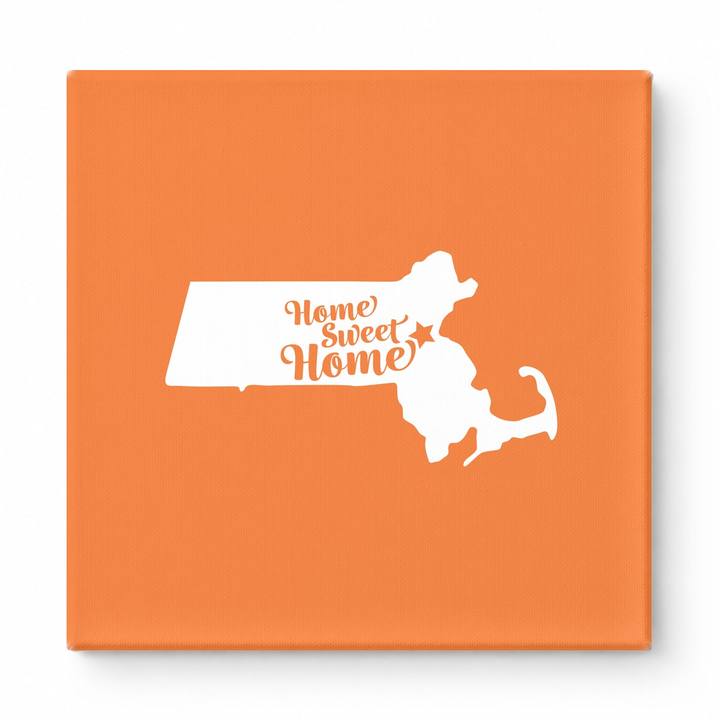 Home Sweet Home — Massachusetts State Silhouette
