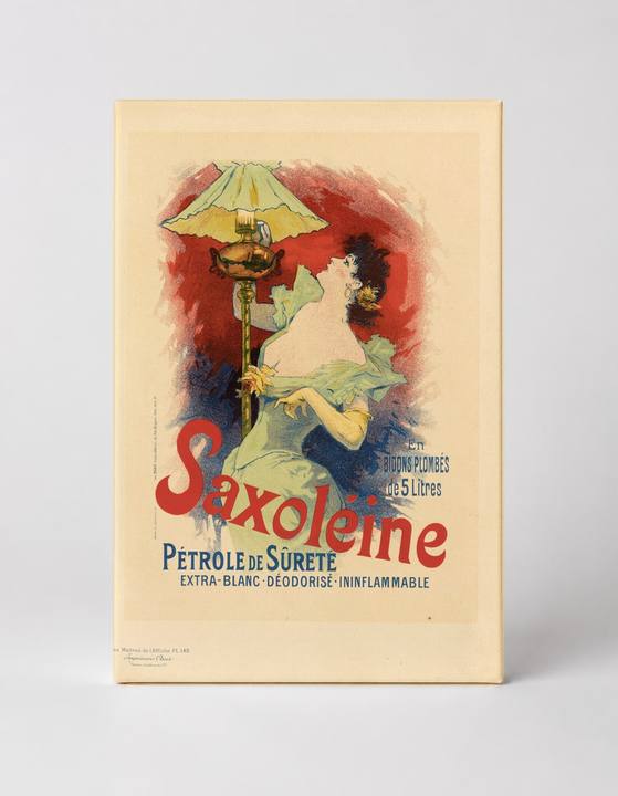 Saxoléine Pétrole de Sûreté 1896 - Art Nouveau Vintage Poster Wall Art