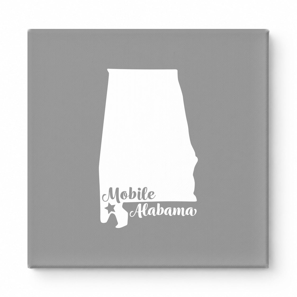 Home Sweet Mobile — Alabama State Silhouette