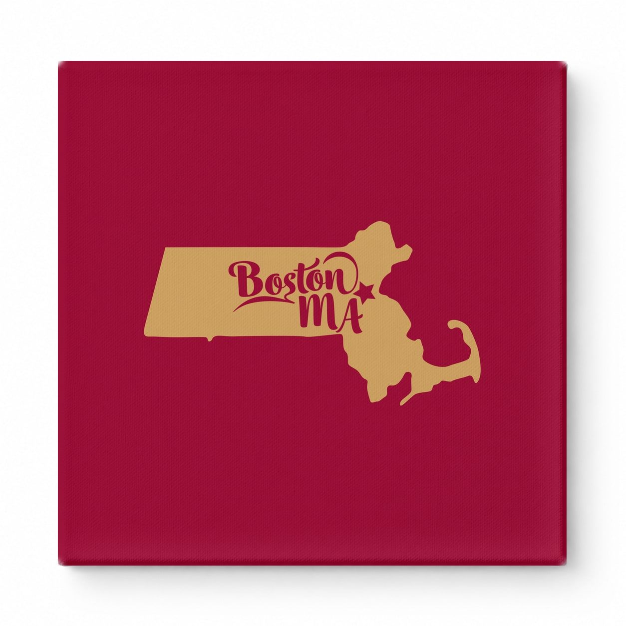 Home Sweet Boston — Massachusetts State Silhouette